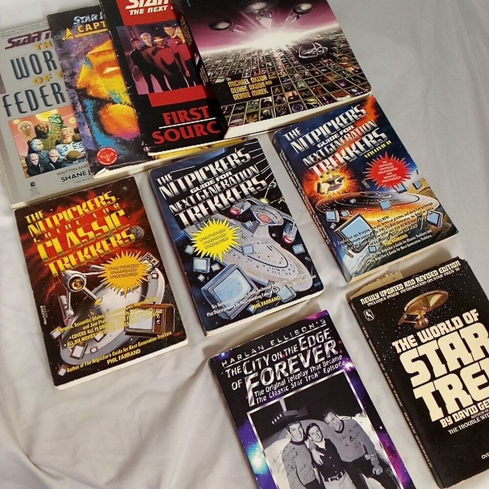 Star Trek Classic Next Gen Worlds Nitpickers Guide Role Play Captain's Log Lot 9